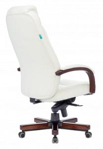 Кресло руководителя Бюрократ T-9923WALNUT слоновая кость кожа крестов. металл/дерево