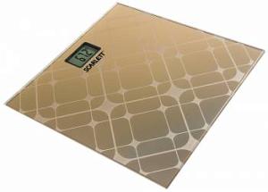 Весы напольные электронные Scarlett SC-BS33E073 макс.180кг аквамарин