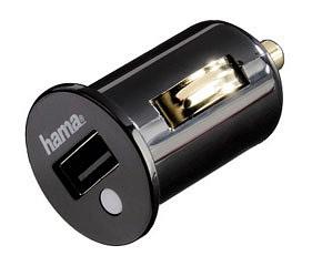 Зарядное устройство USB Hama H-106346 автомобильное, компактное, 2.1А, 1 разъем