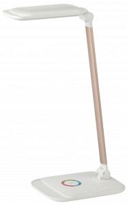 Светильник Эра NLED-460-14W-W-G (Б0028438) настольный на подставке белый/золотистый 14Вт