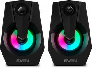 Колонки Sven 370 2.0 черный 6Вт