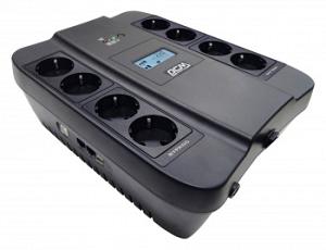 Источник бесперебойного питания Powercom Spider SPD-1100U LCD USB 605Вт 1100ВА черный