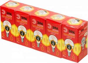 Лампа светодиодная Эра ECO Р45-6w-827-E14 6Вт (упак.:5шт)