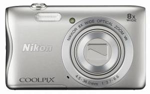 Фотоаппарат Nikon CoolPix S3700 серебристый