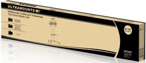 Подставка для телевизора Ultramounts UM262 черный 37"-75" макс.50кг напольный мобильный