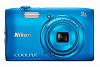 Фотоаппарат Nikon CoolPix S3600 синий 20.1Mpix Zoom8x 2.6" 720p 25Mb SDXC CCD 1x2.3 IS opt 2minF 1.1fr/s 30fr/s/EN-EL19
