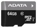 Флеш карта microSDXC 64GB A-Data AUSDX64GUICL10-RA1 + adapter