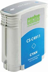 Картридж струйный Cactus CS-C4911 №82 голубой (72мл) для HP DJ 500/800C