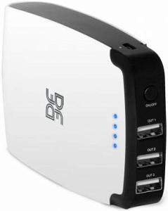 Мобильный аккумулятор DF Trio-02 Li-Ion 13000mAh 2.1A белый