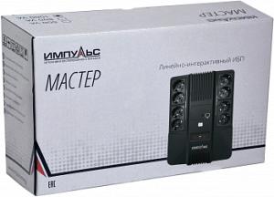 Источник бесперебойного питания Импульс Мастер 1000 600Вт 1000ВА черный