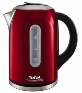 Чайник электрический Tefal KI410530 красный 1.5л. 2400Вт (корпус: нержавеющая сталь)