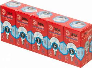 Лампа светодиодная Эра ECO Р45-6w-840-E14 6Вт (упак.:5шт)