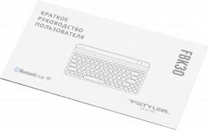 Клавиатура A4Tech Fstyler FBK30 черный USB беспроводная BT/Radio slim Multimedia (FBK30 BLACK)