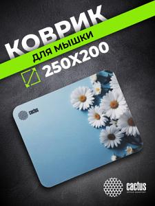 Коврик для мыши Cactus Daisies рисунок 250x200x3мм (CS-MPC-D07S)