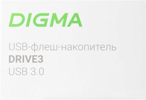 Флеш Диск Digma 32Gb DRIVE3 DGFUM032A30SR USB3.0 серебристый