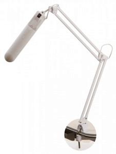 Светильник Трансвит ДЕЛЬТА 1 (Delta1/Wh) настольный на струбцине G23 белый 11Вт