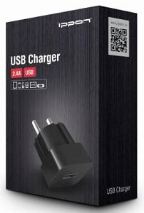 Зарядное устройство Ippon 2.4A черный (TC312b)