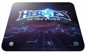 Коврик для мыши Steelseries QcK Heroes of the Storm черный/синий