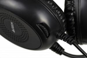 Наушники с микрофоном A4Tech HU-30 черный 2м накладные USB оголовье
