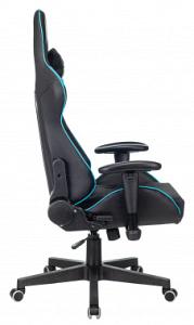 Кресло игровое A4Tech X7 GG-1100 черный/голубой текстиль/эко.кожа крестов. пластик