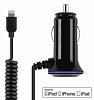 Автомобильное зарядное устройство Incipio для iPad Air 2.4A built-in Lightning cable + 1A open USB (IP-696)