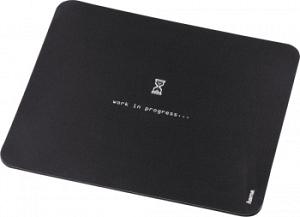 Коврик для мыши Hama Work in Progress черный 220x180x1мм