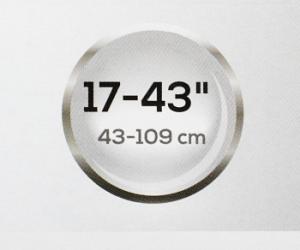 Кронштейн для телевизора Ultramounts UM831T черный 23"-42" макс.35кг настенный наклон