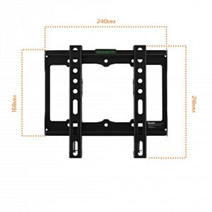 Кронштейн для телевизора Buro FX1S черный 15"-48" макс.25кг настенный фиксированный