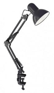 Светильник Ultraflash UF-312P С02 (12895) настольный на струбцине E27 черный 60Вт