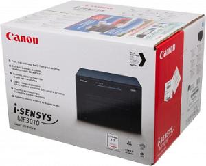 МФУ лазерный Canon i-Sensys MF3010 bundle A4 черный (в комплекте: + картридж)