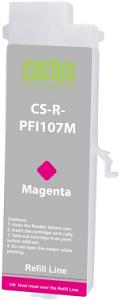 Картридж перезаправляемый струйный Cactus CS-R-PFI107M пурпурный для Canon imageProGRAF iPF670/680/685/770/780/785 без чипа