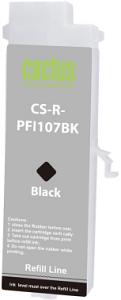 Картридж перезаправляемый струйный Cactus CS-R-PFI107BK черный для Canon imageProGRAF iPF670/680/685/770/780/785 без чипа