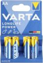 Батарея Varta Longlife power HIGH ENERGY LR6 BL4 Alkaline AA (4шт) блистер Батарея Varta Longlife power HIGH ENERGY LR6 BL4 Alkaline AA (4шт) блистер
