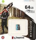 Флеш карта microSDXC 64GB Kingston SDCG3/64GBSP Canvas Go! Plus w/o adapter