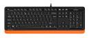 Клавиатура A4Tech Fstyler FK10 черный/оранжевый USB (FK10 ORANGE)