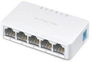 Коммутатор Mercusys MS105 (L2) 5x100Мбит/с неуправляемый