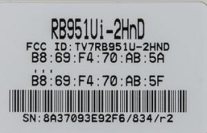 Роутер беспроводной MikroTik RB951UI-2HND N300 10/100BASE-TX белый