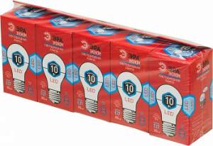 Лампа светодиодная Эра ECO A60-10w-840-E27 10Вт (упак.:5шт)