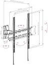 Кронштейн для телевизора Arm Media LCD-413 черный 26"-55" макс.35кг настенный поворот и наклон