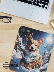 Коврик для мыши Cactus Corgi рисунок 300x250x3мм (CS-MPC-D13M)