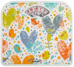 Весы напольные механические Scarlett SC-BS33M040 макс.130кг рисунок/сердца