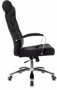 Кресло руководителя Бюрократ T-9928SL Fabric черный Italia Black крестов. металл хром