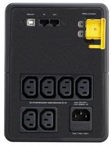 Источник бесперебойного питания APC Back-UPS BX1200MI 650Вт 1200ВА черный