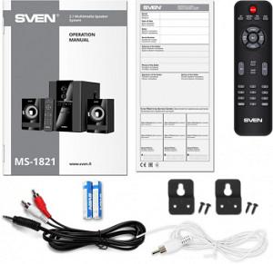 Колонки Sven MS-1821 2.1 черный 40Вт BT