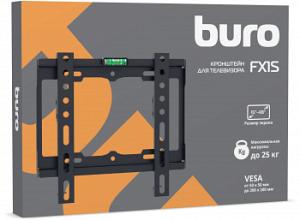 Кронштейн для телевизора Buro FX1S черный 15"-48" макс.25кг настенный фиксированный