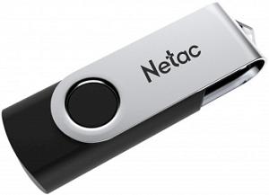 Флеш Диск Netac 128GB U505 NT03U505N-128G-20BK USB2.0 черный/серебристый