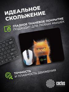 Коврик для мыши Cactus Red Cat 220x180x2мм (CS-MPC-P11XS)