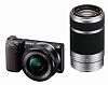 PhotoCamera Sony Alpha NEX-5TY kit silver 16.1Mpix 16-50 / 55-210 3" 1080p SDXC CMOS 1x0 24minF rotL