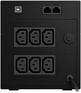 Источник бесперебойного питания Powercom Raptor Plus LCD RPT1600IULCD 960Вт 1600ВА черный