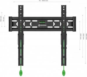 Кронштейн для телевизора Onkron TM5 черный 32"-70" макс.68кг настенный наклон